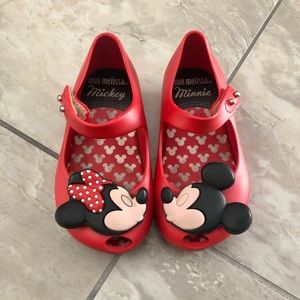 Mini Melissa Mickey and Minnie shoes